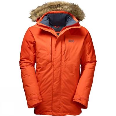 Jack Wolfskin Newfoundland - Férfi Parka - Narancssárga (Magyarország HYR623548)